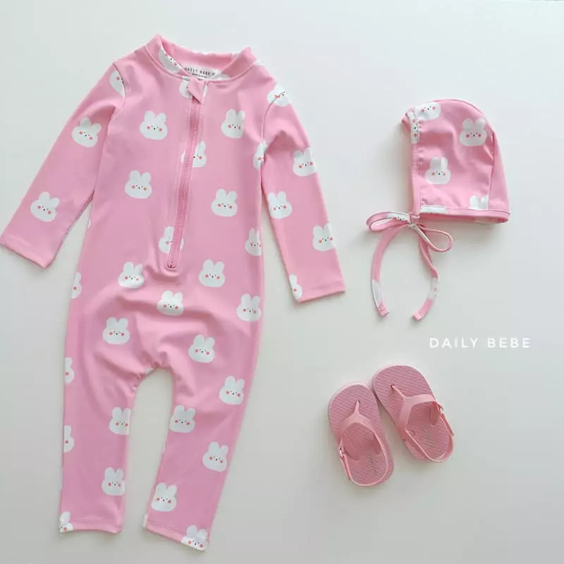 Daily Bebe - Korean Children Fashion - #childofig - All-in-one Rashguard - 3