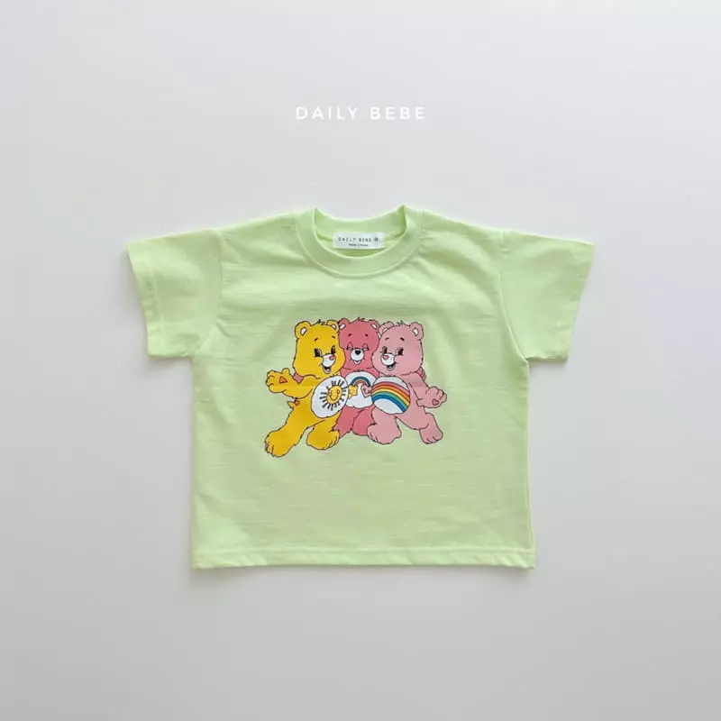 Daily Bebe - Korean Children Fashion - #childofig - Care Bear Top Bottom Set - 2