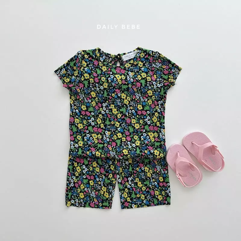 Daily Bebe - Korean Children Fashion - #childofig - Grand Mother Pleats Top Bottom Set - 7