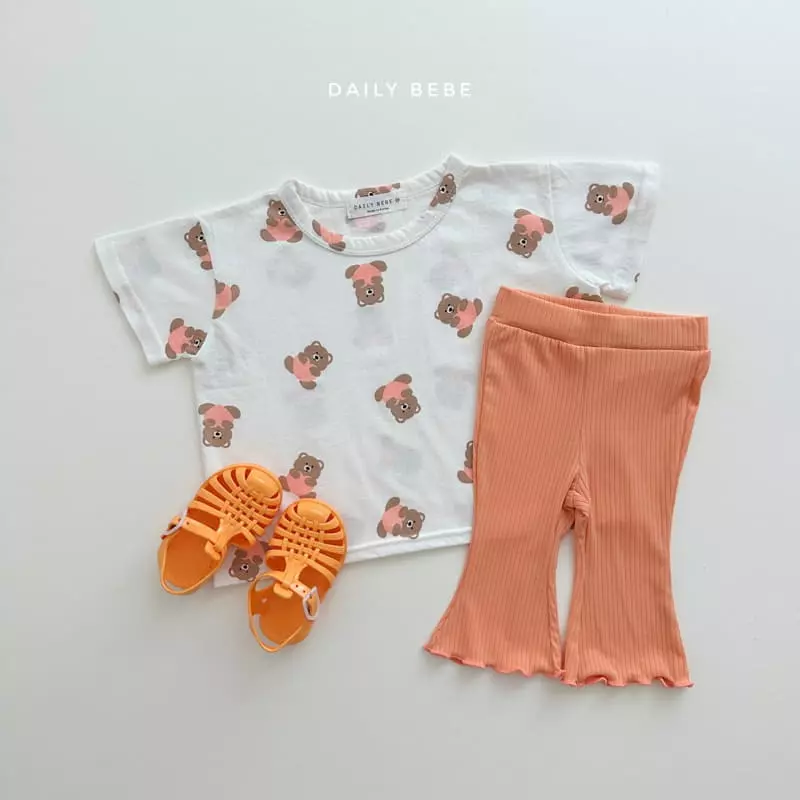Daily Bebe - Korean Children Fashion - #childrensboutique - Heart Bear Tee - 2