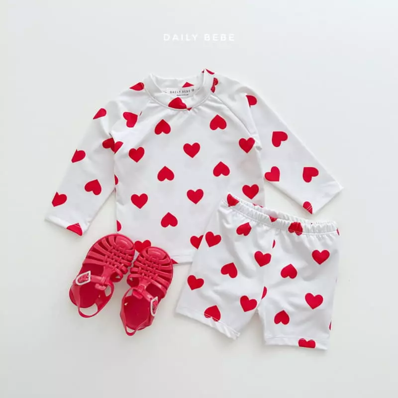 Daily Bebe - Korean Children Fashion - #childofig - Hear Rashguard - 4