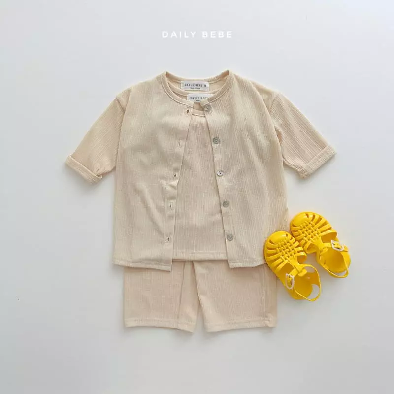 Daily Bebe - Korean Children Fashion - #designkidswear - Cardigan 3 Set - 6