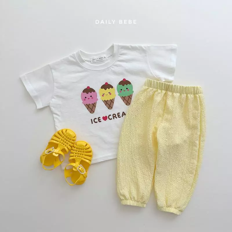 Daily Bebe - Korean Children Fashion - #discoveringself - Ice Cream Tee - 6