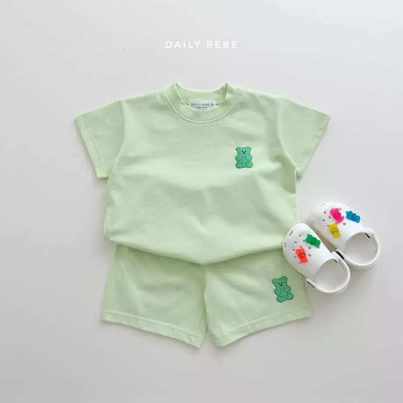 Daily Bebe - Korean Children Fashion - #discoveringself - Jelly Bear Top Bottom Set - 9