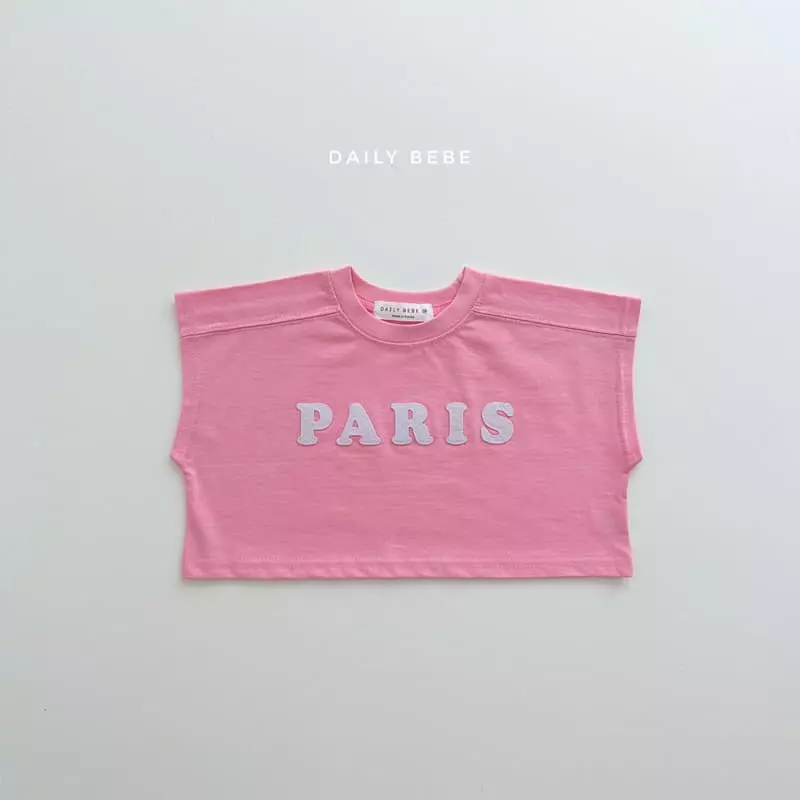 Daily Bebe - Korean Children Fashion - #fashionkids - Paris Patch Crop Tee - 8