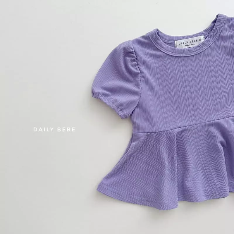 Daily Bebe - Korean Children Fashion - #fashionkids - Hole Pleats Top Bottom Set - 7