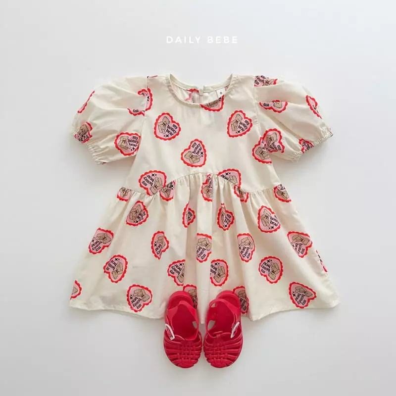 Daily Bebe - Korean Children Fashion - #fashionkids - Honey Bear One-piece