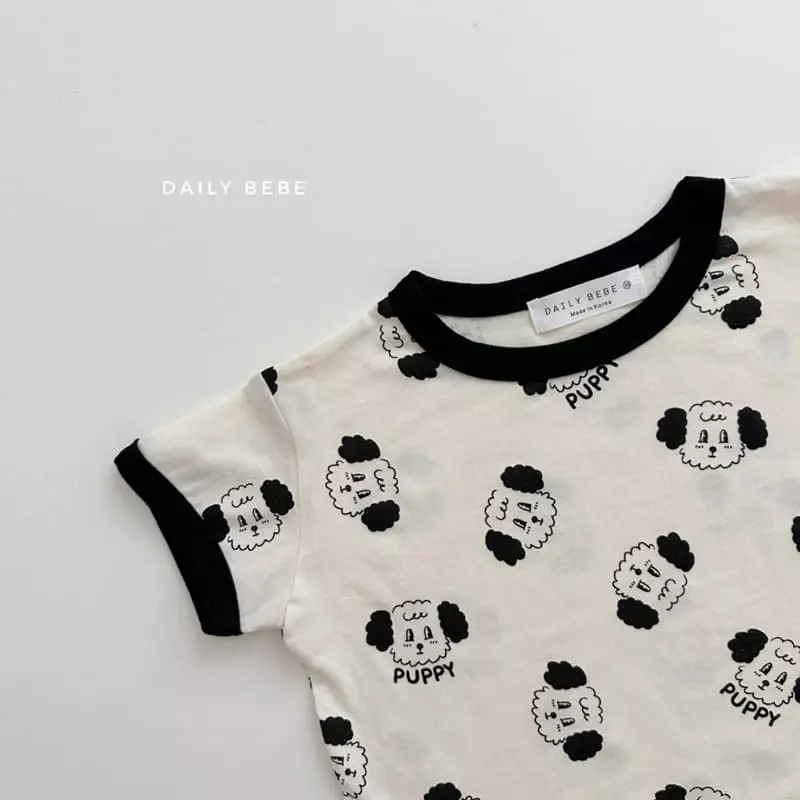 Daily Bebe - Korean Children Fashion - #kidsshorts - Piping Color Top Bottom Set - 9