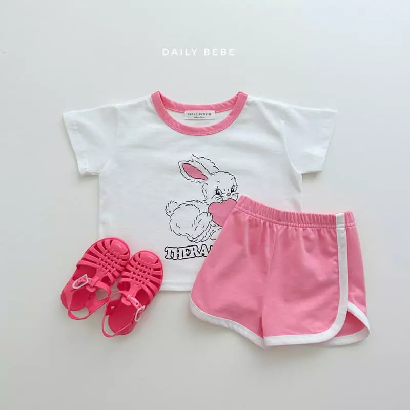 Daily Bebe - Korean Children Fashion - #kidsshorts - Ditto Color Top Bottom Set - 6