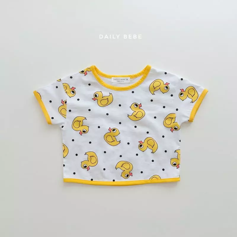 Daily Bebe - Korean Children Fashion - #kidsshorts - Pattern Top Bottom Set - 2
