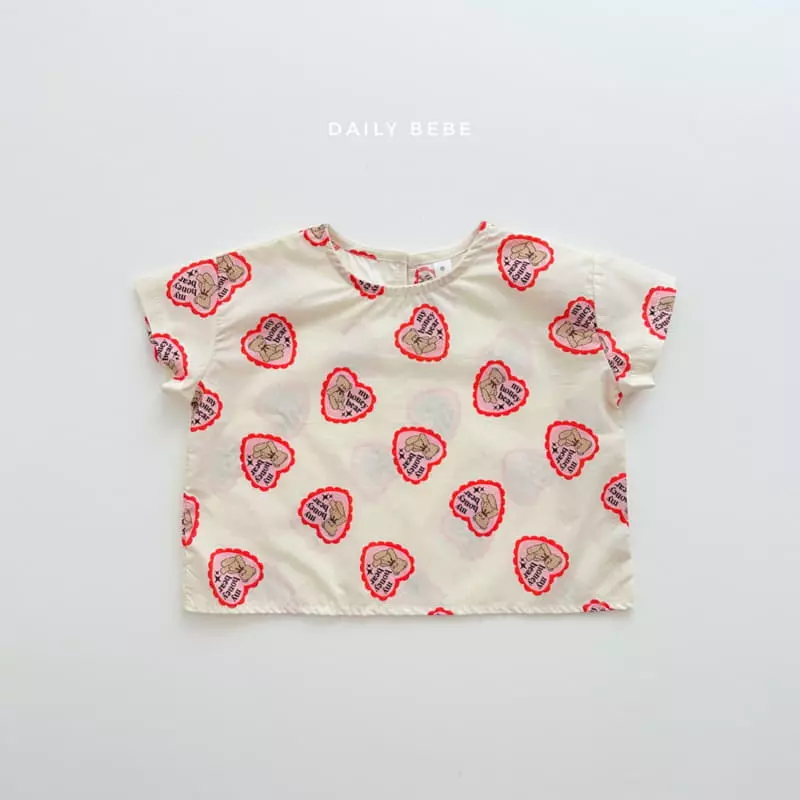 Daily Bebe - Korean Children Fashion - #kidsshorts - Honey Bear Top Bottom Set - 3