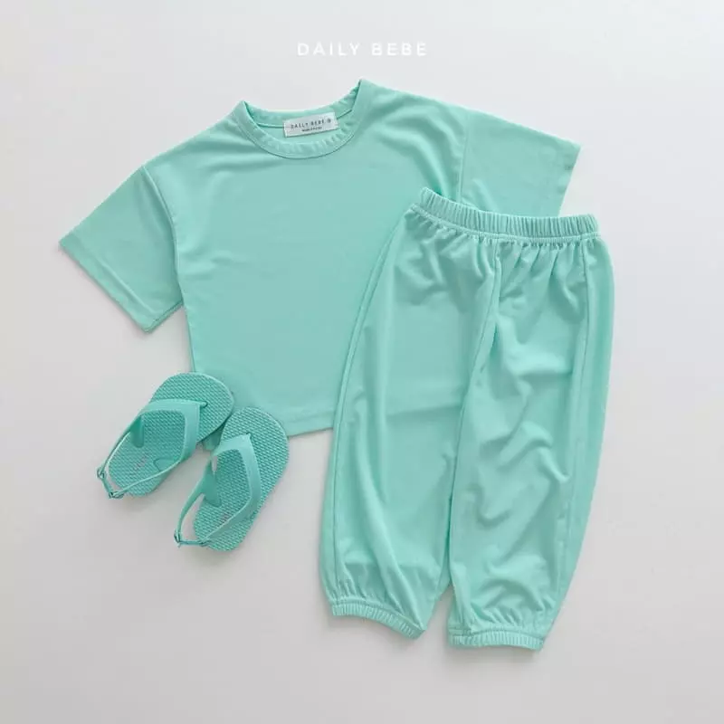 Daily Bebe - Korean Children Fashion - #kidsshorts - Cool Jogger Top Bottom Set - 3