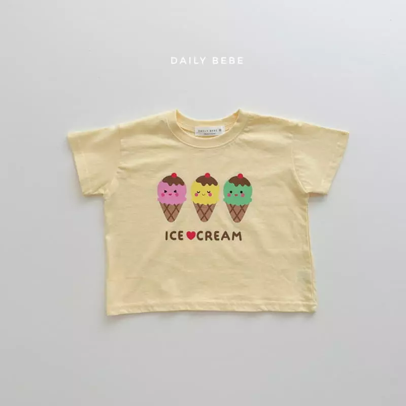 Daily Bebe - Korean Children Fashion - #kidsstore - Ice Cream Tee - 9