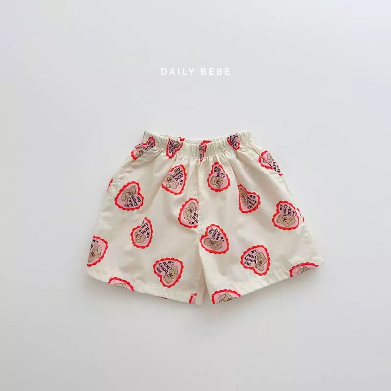 Daily Bebe - Korean Children Fashion - #kidsshorts - Honey Bear Top Bottom Set - 4