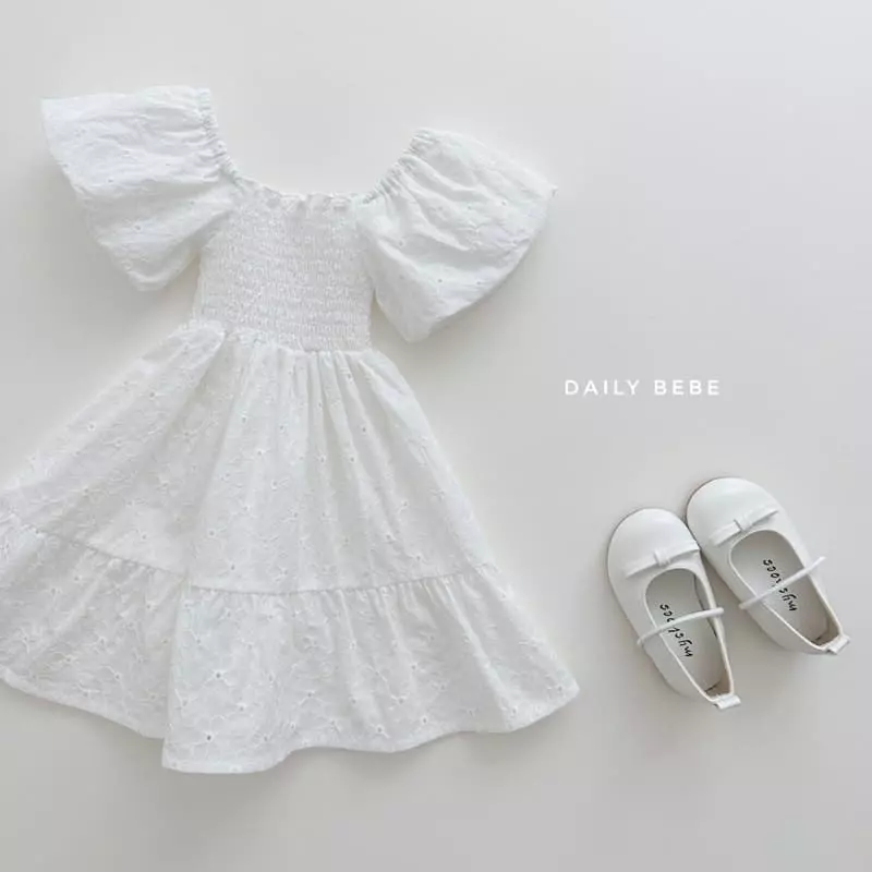 Daily Bebe - Korean Children Fashion - #kidsstore - Smocked One-piece - 2
