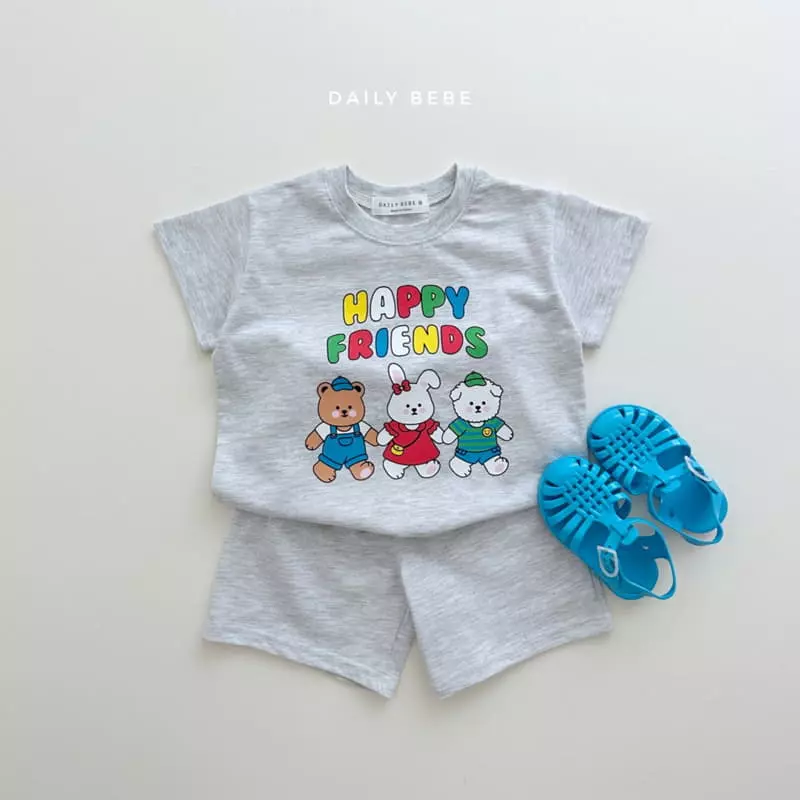 Daily Bebe - Korean Children Fashion - #kidzfashiontrend - Happy Prince Top Bottom Set - 7