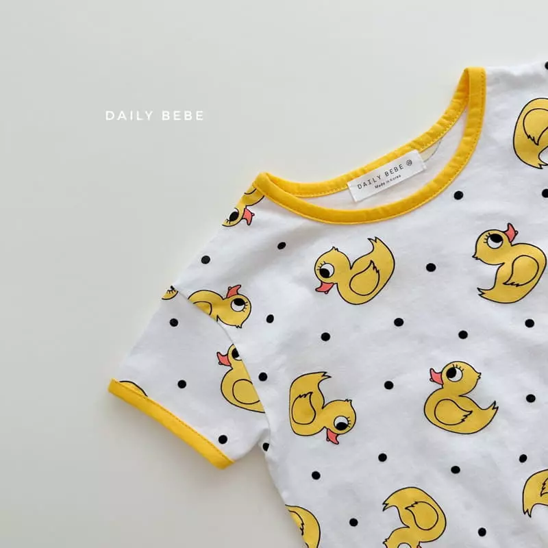 Daily Bebe - Korean Children Fashion - #kidsstore - Pattern Top Bottom Set - 4