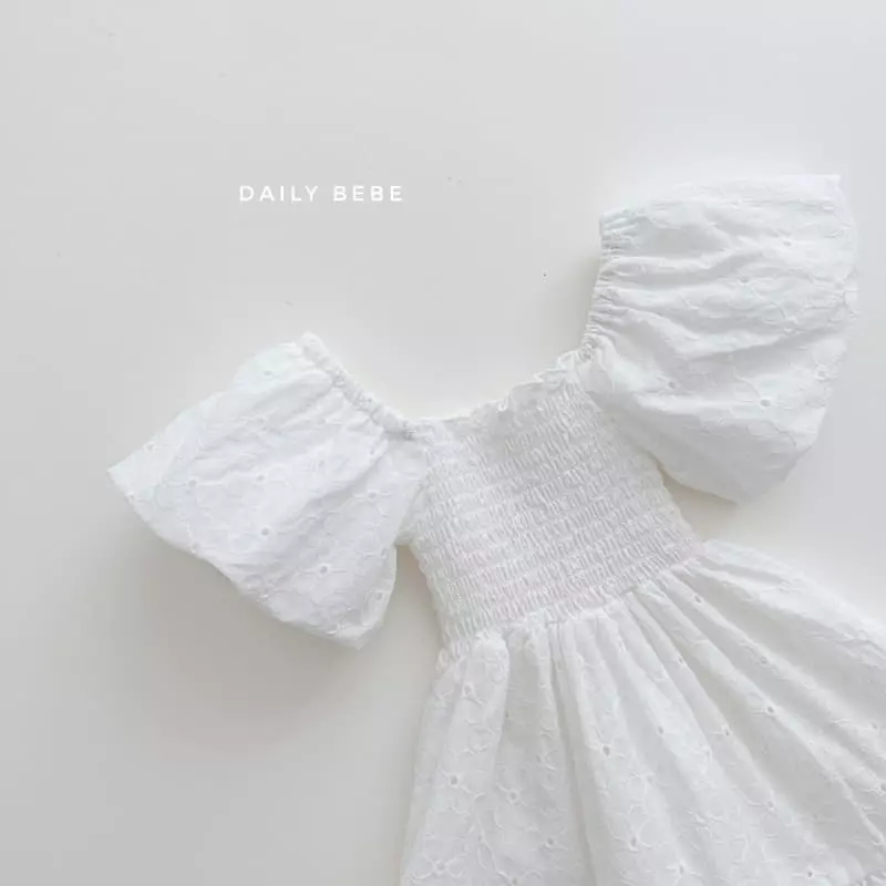 Daily Bebe - Korean Children Fashion - #kidzfashiontrend - Smocked One-piece - 3