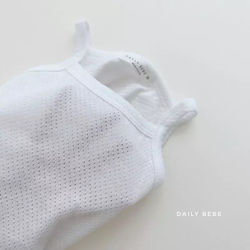 Daily Bebe - Korean Children Fashion - #littlefashionista - Inner Sleeveless Top Bottom Set - 2