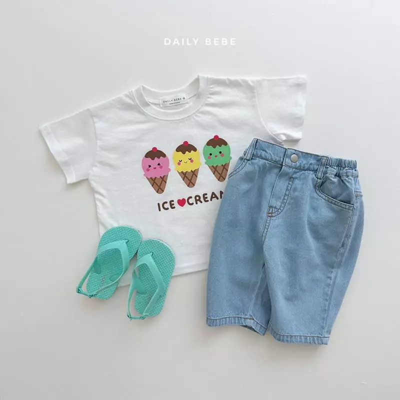Daily Bebe - Korean Children Fashion - #littlefashionista - Capri Jeans - 4