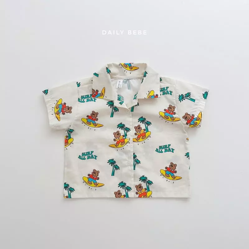 Daily Bebe - Korean Children Fashion - #magicofchildhood - Surfing Top Bottom Set