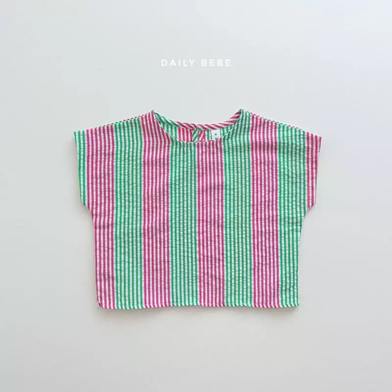 Daily Bebe - Korean Children Fashion - #magicofchildhood - Jijimi Stripes Top Bottom Set - 9
