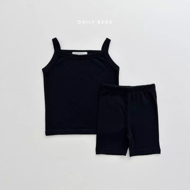 Daily Bebe - Korean Children Fashion - #magicofchildhood - Inner Sleeveless Top Bottom Set - 4