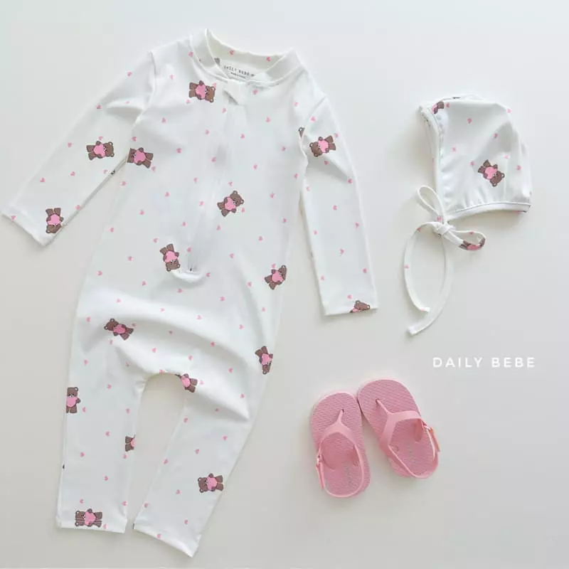 Daily Bebe - Korean Children Fashion - #minifashionista - All-in-one Rashguard