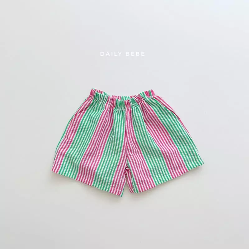 Daily Bebe - Korean Children Fashion - #minifashionista - Jijimi Stripes Top Bottom Set - 10