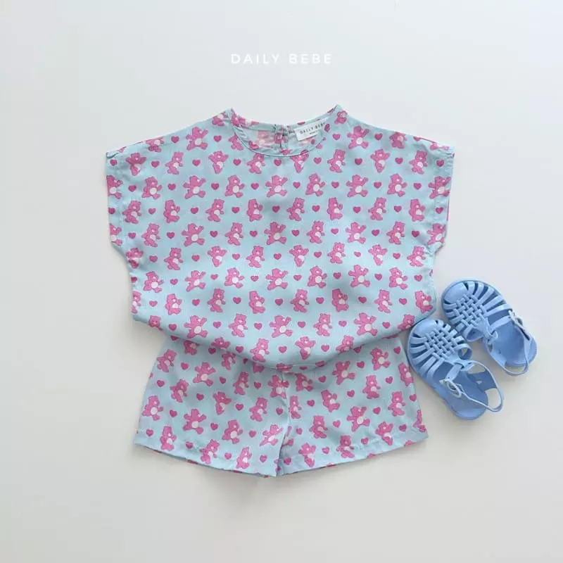 Daily Bebe - Korean Children Fashion - #minifashionista - Ingun Top Bottom Set - 11