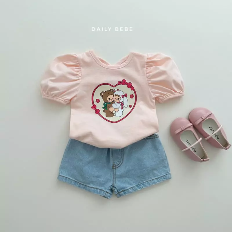 Daily Bebe - Korean Children Fashion - #minifashionista - Short Jeans - 4