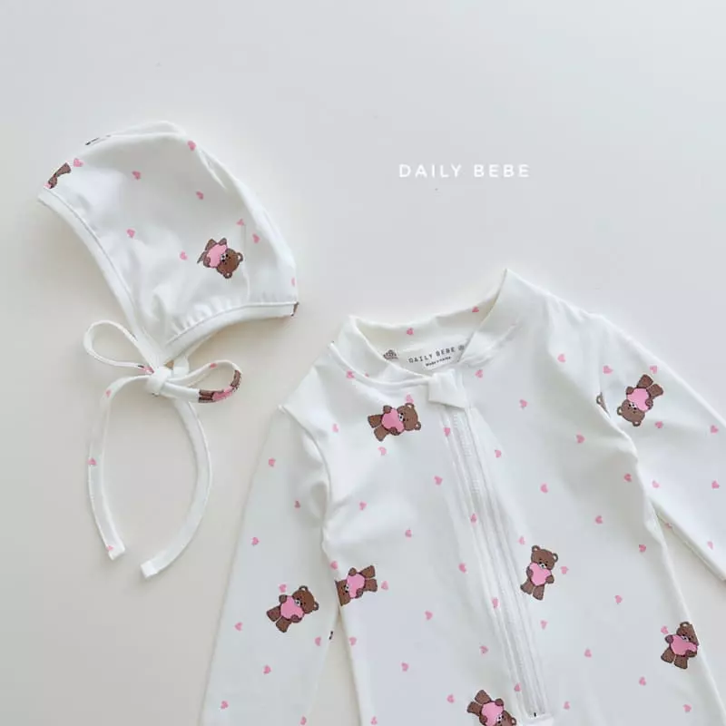 Daily Bebe - Korean Children Fashion - #prettylittlegirls - All-in-one Rashguard - 2