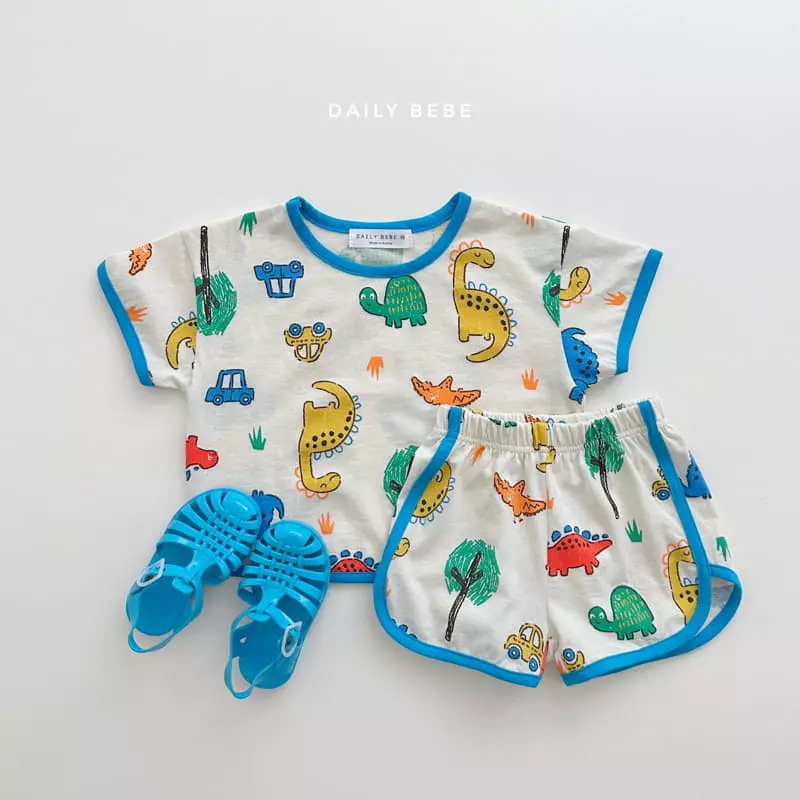 Daily Bebe - Korean Children Fashion - #prettylittlegirls - Pattern Top Bottom Set - 9