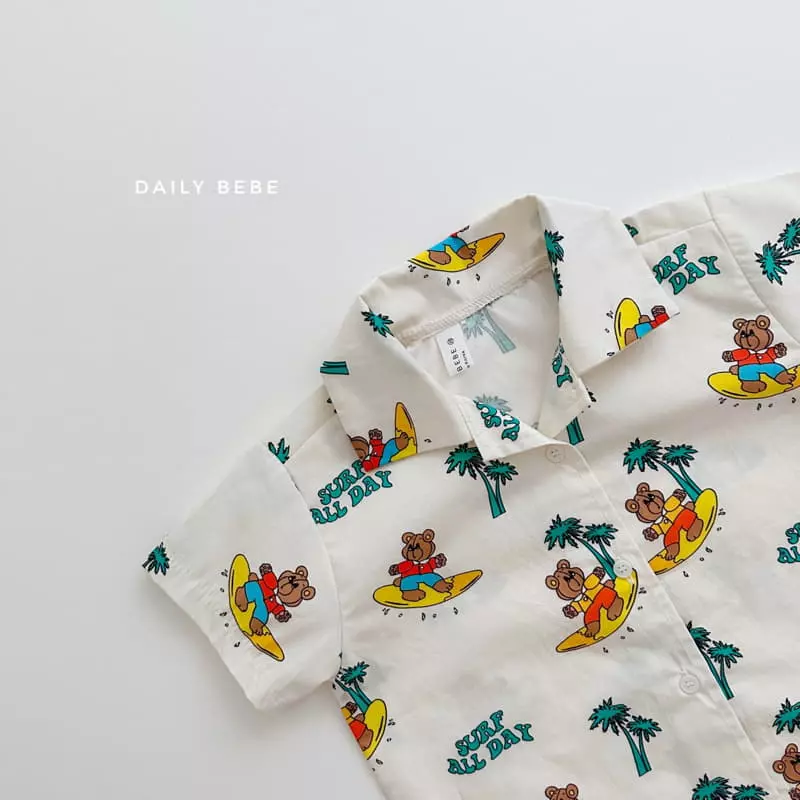 Daily Bebe - Korean Children Fashion - #prettylittlegirls - Surfing Top Bottom Set - 3