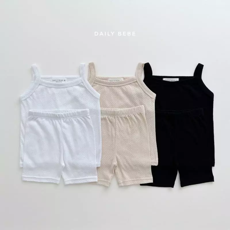 Daily Bebe - Korean Children Fashion - #toddlerclothing - Inner Sleeveless Top Bottom Set - 7