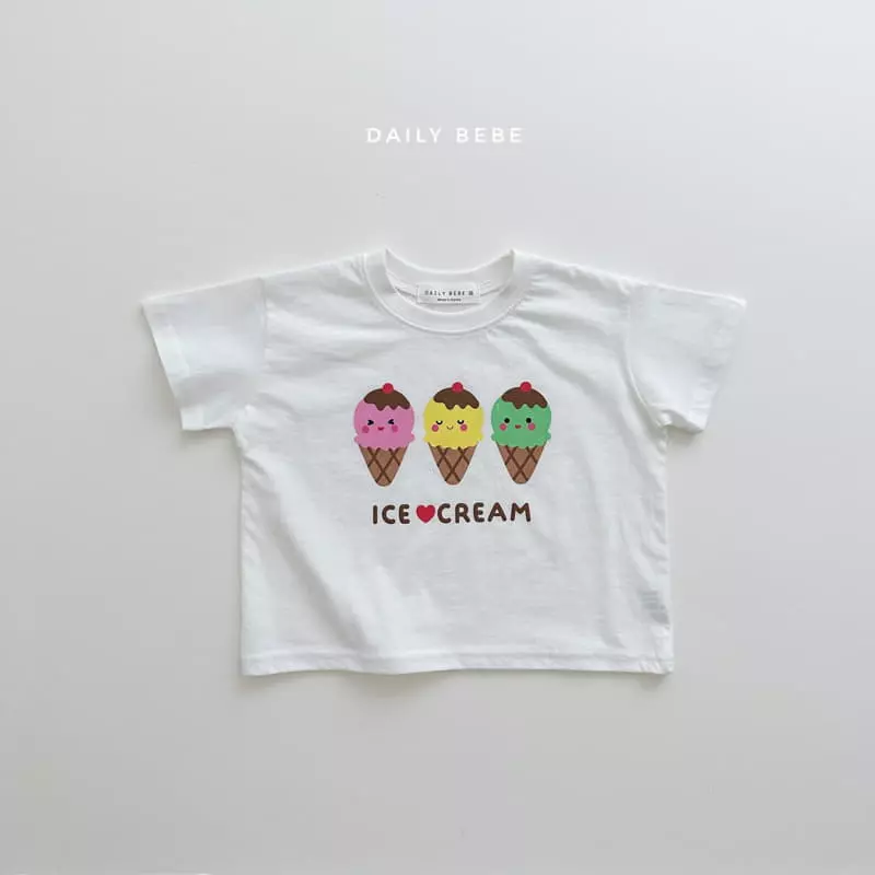 Daily Bebe - Korean Children Fashion - #toddlerclothing - Ice Cream Tee