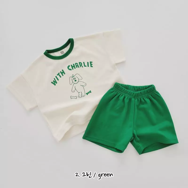 Daily Daily - Korean Children Fashion - #stylishchildhood - Color Charlie Top Bottom Set - 4