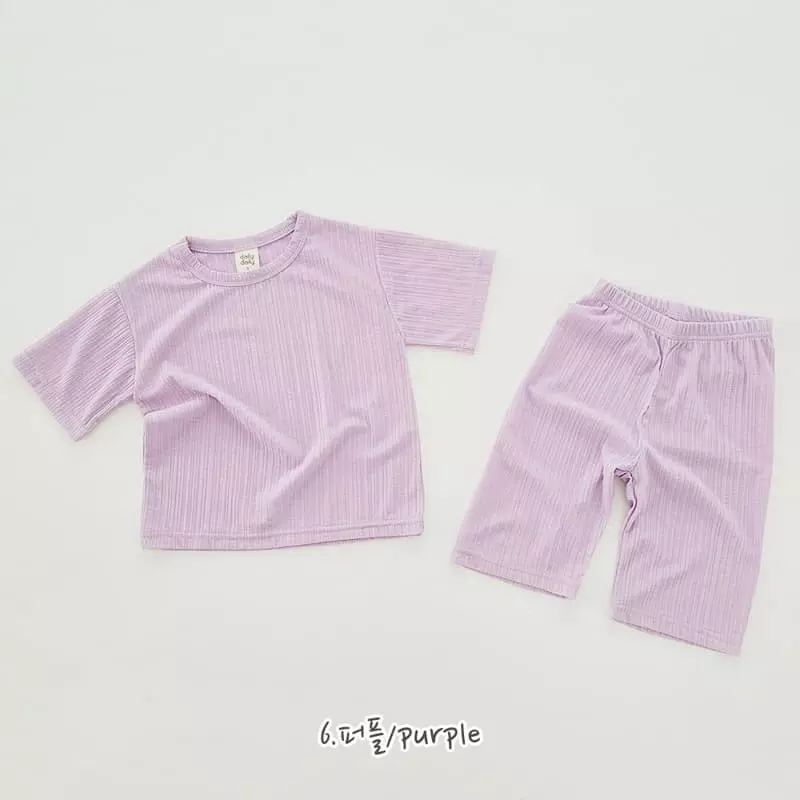 Daily Daily - Korean Children Fashion - #designkidswear - Crayon Top Bottom Set - 9