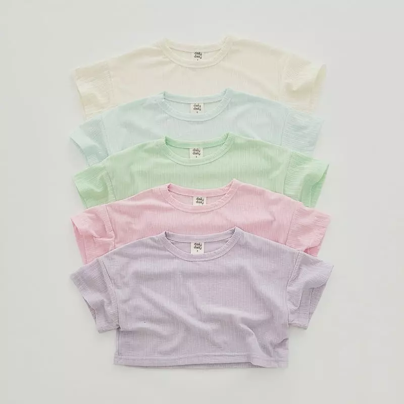 Daily Daily - Korean Children Fashion - #designkidswear - Crop Top Bottom Set - 7