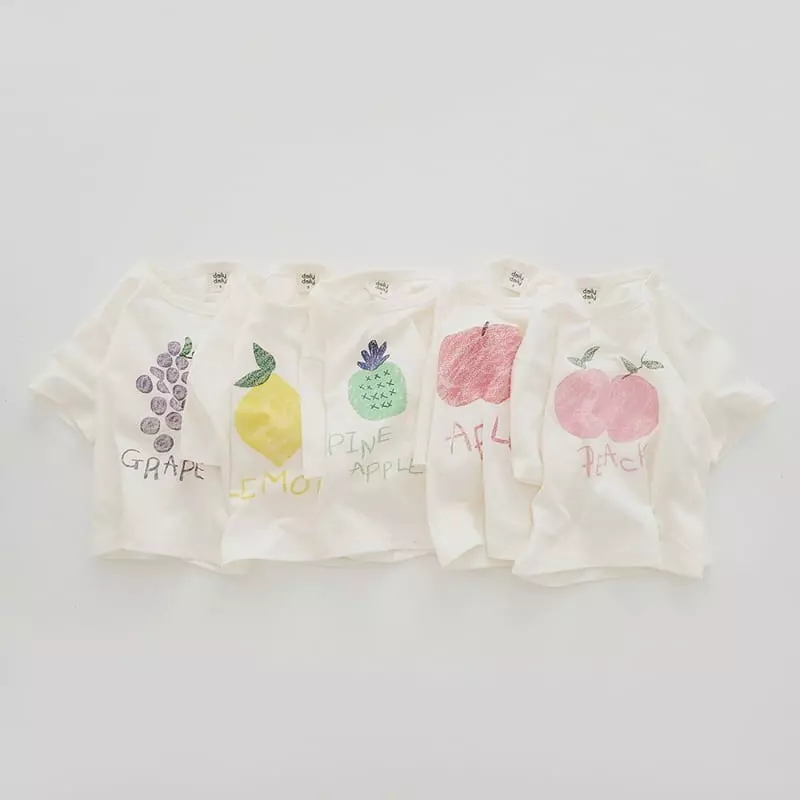 Daily Daily - Korean Children Fashion - #discoveringself - Fruit Top Bottom Set - 7