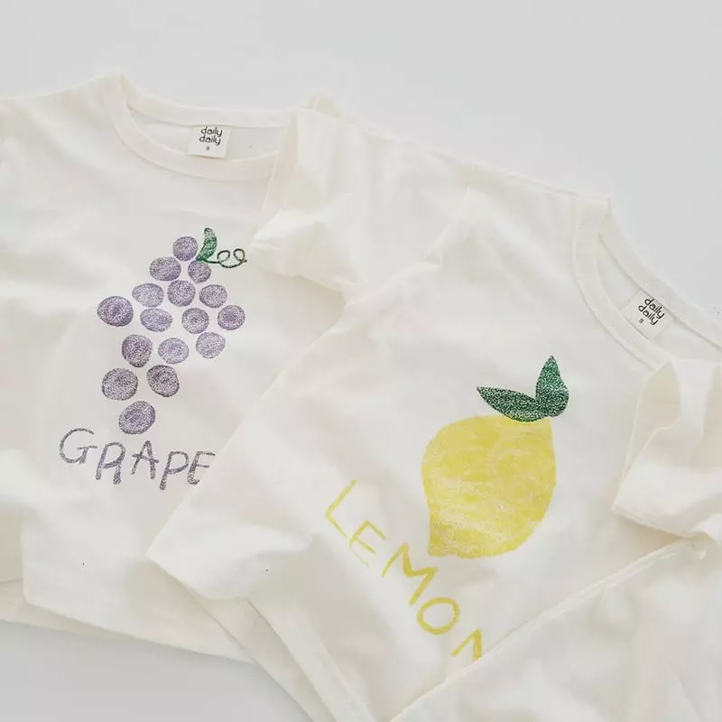Daily Daily - Korean Children Fashion - #kidsshorts - Fruit Top Bottom Set - 9