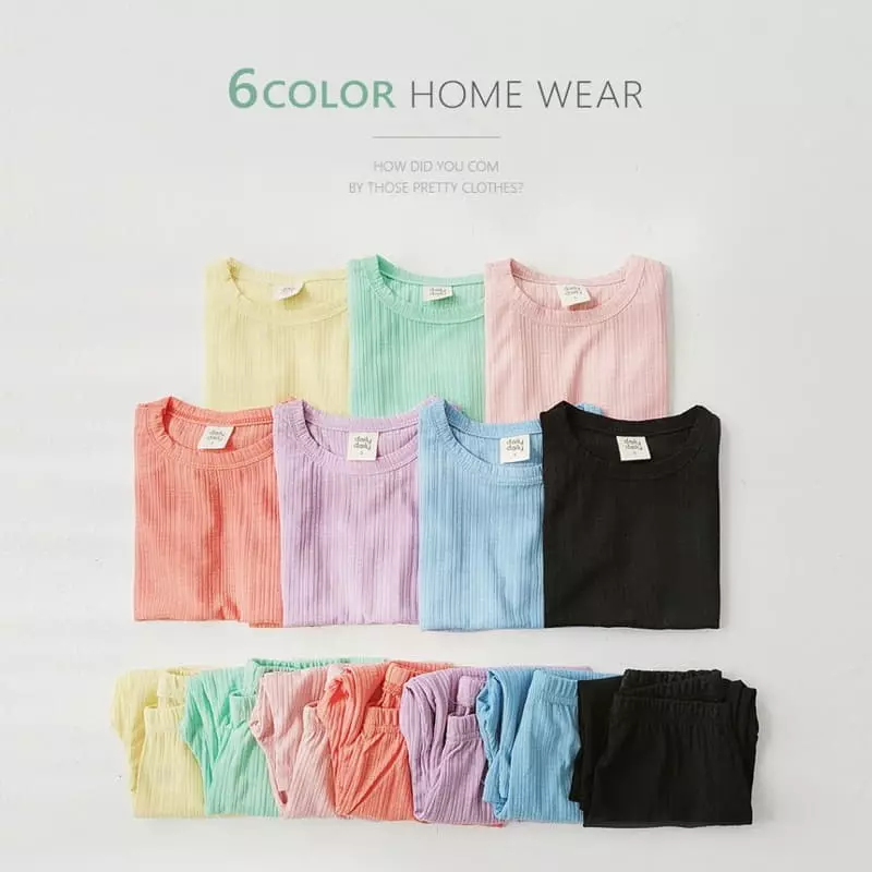 Daily Daily - Korean Children Fashion - #magicofchildhood - Crayon Top Bottom Set