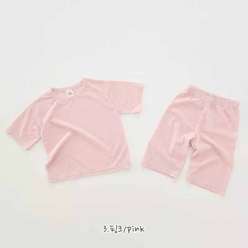 Daily Daily - Korean Children Fashion - #stylishchildhood - Crayon Top Bottom Set - 6