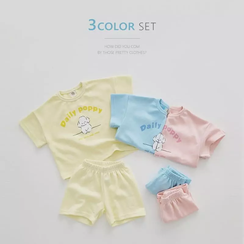 Daily Daily - Korean Children Fashion - #stylishchildhood - Daily Puddle Top Bottom Set