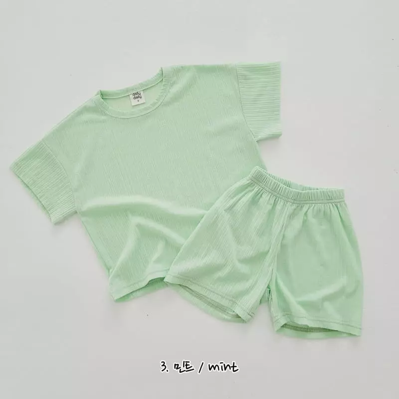 Daily Daily - Korean Children Fashion - #prettylittlegirls - Pastel Top Bottom Set - 4