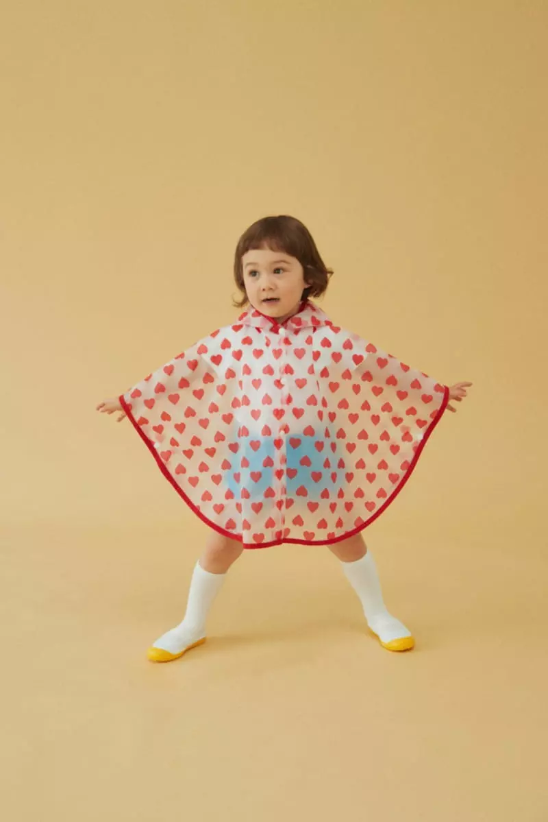 Dalkomhai - Korean Children Fashion - #fashionkids - Heart Raincoat