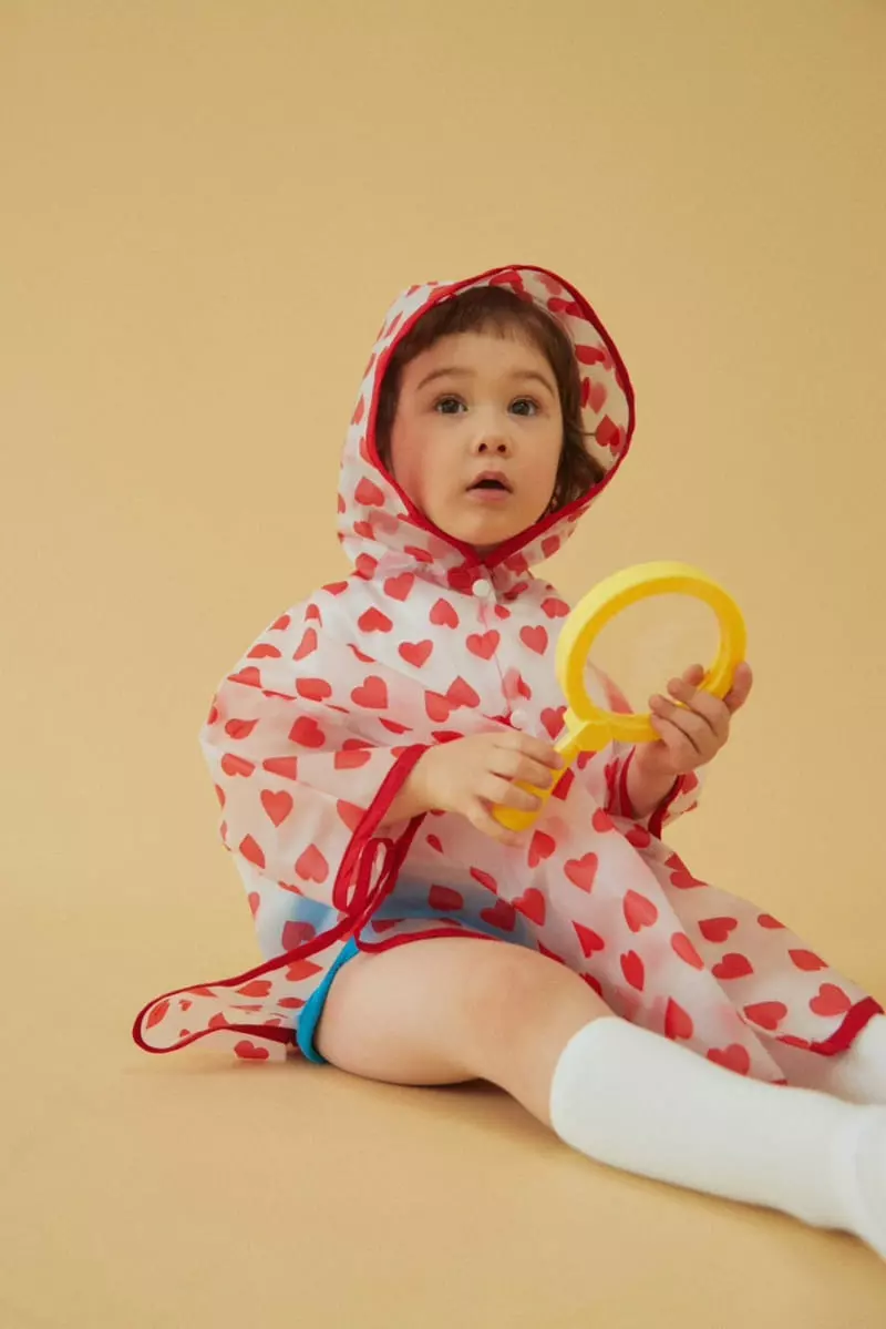 Dalkomhai - Korean Children Fashion - #littlefashionista - Heart Raincoat - 6