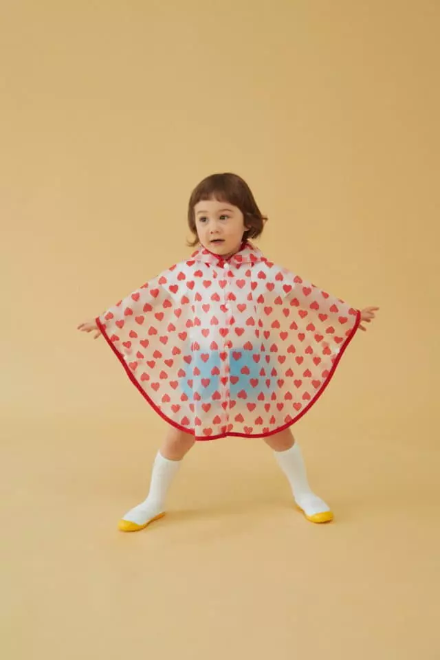 Dalkomhai - Korean Children Fashion - #minifashionista - Heart Raincoat - 8