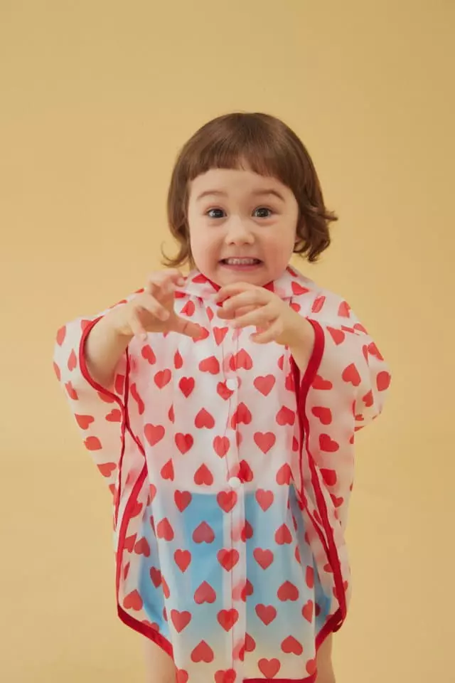 Dalkomhai - Korean Children Fashion - #prettylittlegirls - Heart Raincoat - 9