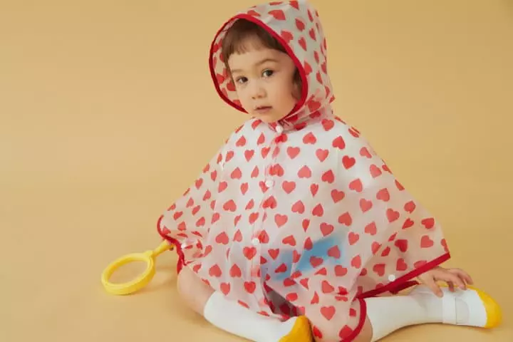 Dalkomhai - Korean Children Fashion - #stylishchildhood - Heart Raincoat - 12